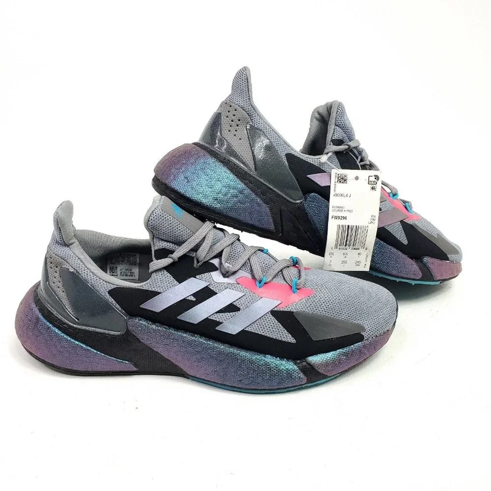 Adidas Mens Shoes Boost X9000L4 Black Metallic Running Sneakers Size 7 Athletic - Picture 1 of 9